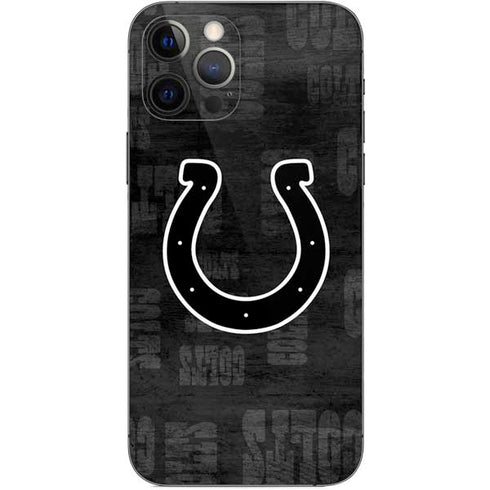 NFL Indianapolis Colts Black & White iPhone 12 Pro Skin